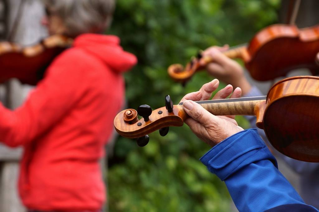 violin, to play, instrument, musician, geiger, entertainment, players, meet, outdoors, free to air program, pleasure, together, encounter, fun, make music, musically, group, interaction, violin, violin, violin, violin, violin