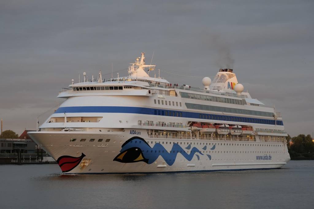 vacation, to travel, shipping company, vacations, cruise, cruise ship, nature, summer, tourism, recreation, leisure time, aida, aida cara, port