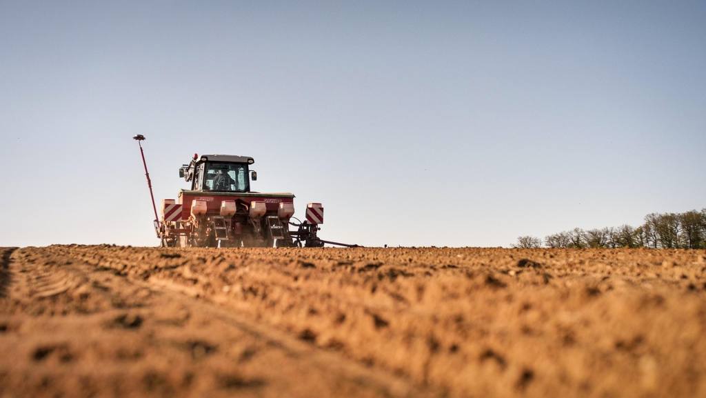 tractor, vehicle, farming, machine, agriculture, plowing, soil, field, earth, ground, auto, automobile, rapsaussaat, bauer, saat, bauer, bauer, bauer, bauer, bauer
